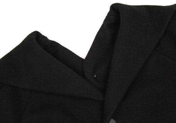 Yohji Yamamoto FEMME Heavy Melton Coat Black Size M