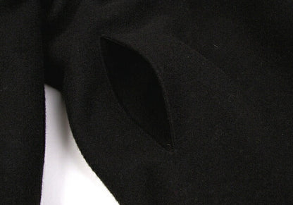 Yohji Yamamoto FEMME Heavy Melton Coat Black Size M