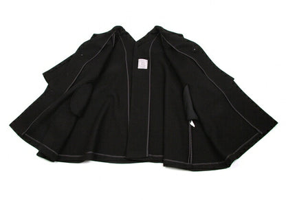 Yohji Yamamoto FEMME Heavy Melton Coat Black Size M