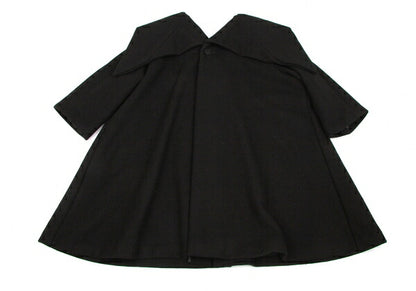 Yohji Yamamoto FEMME Heavy Melton Coat Black Size M