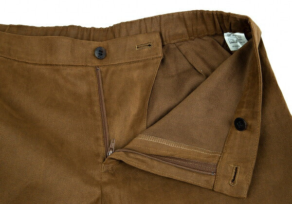 ISSEY MIYAKE HaaT Faux Suede Tapered Pants Brown Size 3