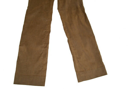 ISSEY MIYAKE HaaT Faux Suede Tapered Pants Brown Size 3