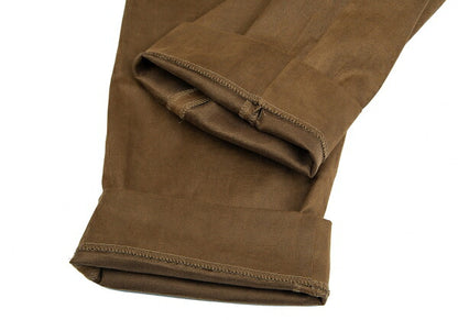 ISSEY MIYAKE HaaT Faux Suede Tapered Pants Brown Size 3