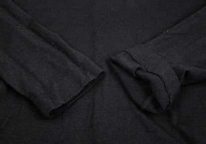COMME des GARCONS Ruffle V-Neck Wool Sweater Black Size M