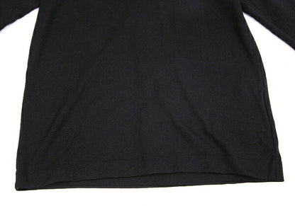 COMME des GARCONS Ruffle V-Neck Wool Sweater Black Size M