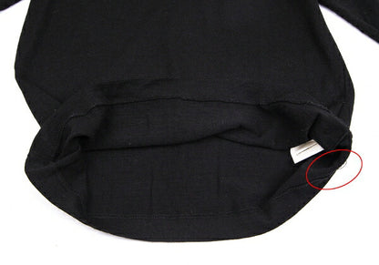 COMME des GARCONS Ruffle V-Neck Wool Sweater Black Size M