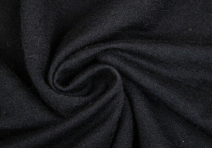 COMME des GARCONS Ruffle V-Neck Wool Sweater Black Size M