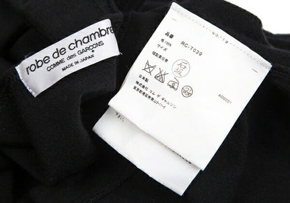 COMME des GARCONS Ruffle V-Neck Wool Sweater Black Size M
