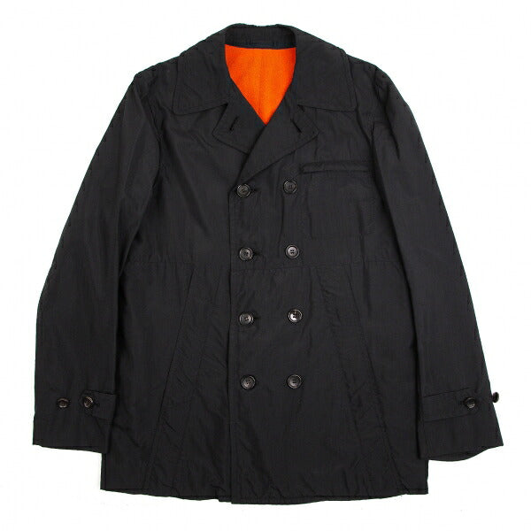 COMME des GARCONS HOMME PLUS Fleece Coat Black/Orange Size L