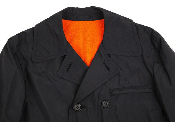 COMME des GARCONS HOMME PLUS Fleece Coat Black/Orange Size L