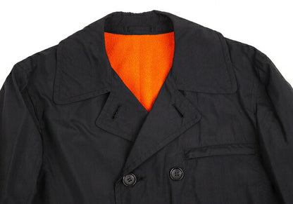COMME des GARCONS HOMME PLUS Fleece Coat Black/Orange Size L