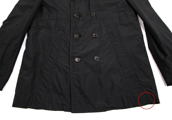COMME des GARCONS HOMME PLUS Fleece Coat Black/Orange Size L