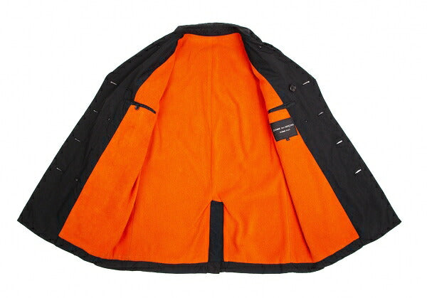 COMME des GARCONS HOMME PLUS Fleece Coat Black/Orange Size L