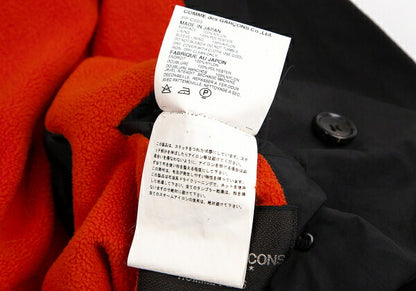 COMME des GARCONS HOMME PLUS Fleece Coat Black/Orange Size L