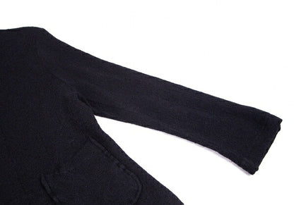tricot COMME des GARCONS Wool Mohair Gold Dark Navy Jacket Size M