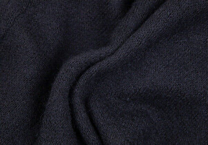 tricot COMME des GARCONS Wool Mohair Gold Dark Navy Jacket Size M