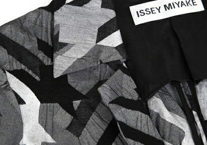 ISSEY MIYAKE Irregular Houndstooth 1B Jacket Black Size 2