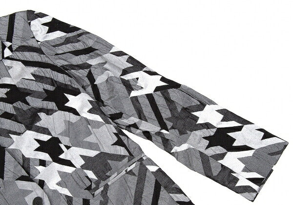 ISSEY MIYAKE Irregular Houndstooth 1B Jacket Black Size 2