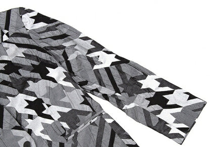 ISSEY MIYAKE Irregular Houndstooth 1B Jacket Black Size 2