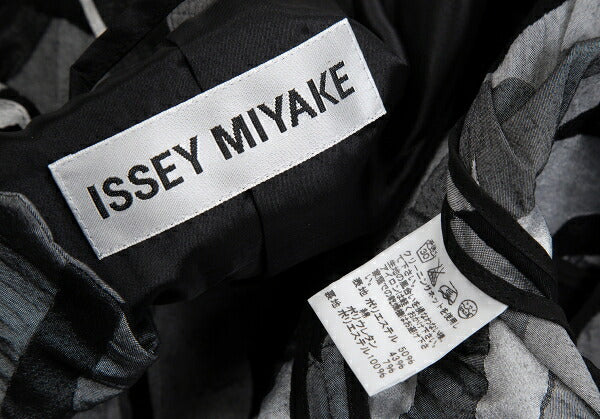 ISSEY MIYAKE Irregular Houndstooth 1B Jacket Black Size 2