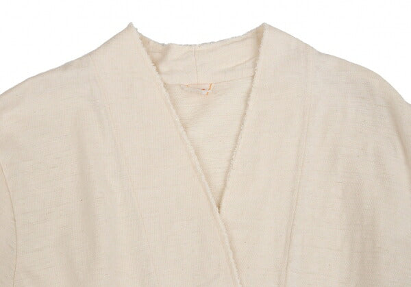 45rpm Cotton Concho Button Collarless Jacket Cream Size 4