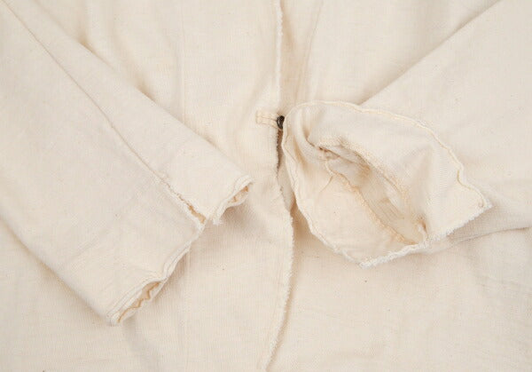 45rpm Cotton Concho Button Collarless Jacket Cream Size 4