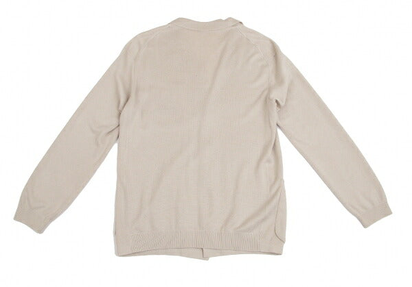 ISSEY MIYAKE MEN Beige Acrylic Linen Knit Jacket Size 2