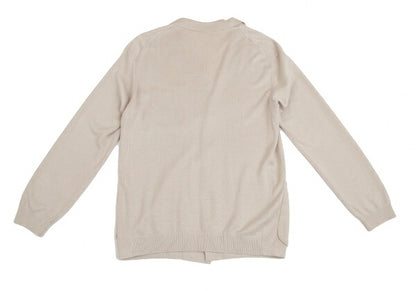 ISSEY MIYAKE MEN Beige Acrylic Linen Knit Jacket Size 2