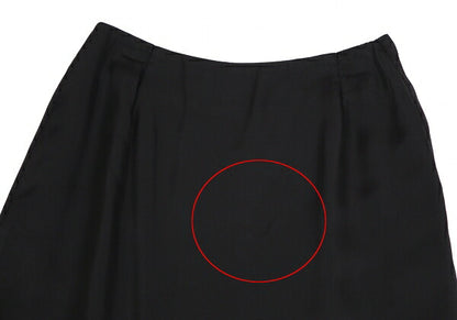 COMME des GARCONS Cupro Hem Boa Flare Skirt Black Size M