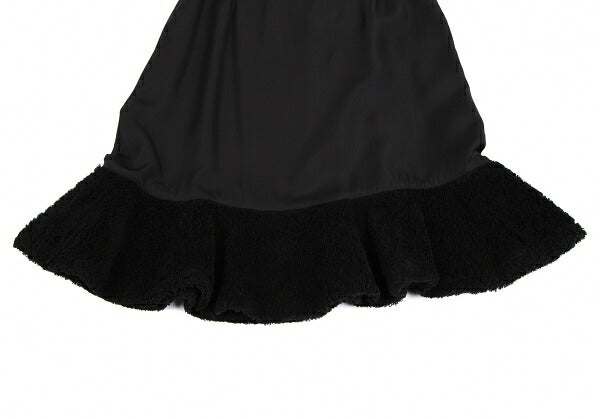 COMME des GARCONS Cupro Hem Boa Flare Skirt Black Size M