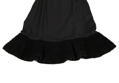 COMME des GARCONS Cupro Hem Boa Flare Skirt Black Size M