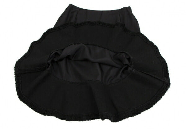 COMME des GARCONS Cupro Hem Boa Flare Skirt Black Size M