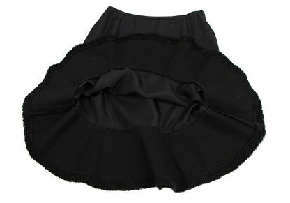COMME des GARCONS Cupro Hem Boa Flare Skirt Black Size M