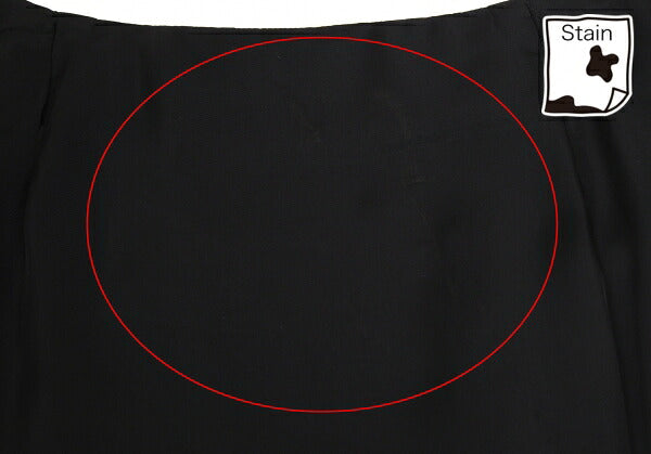 COMME des GARCONS Cupro Hem Boa Flare Skirt Black Size M