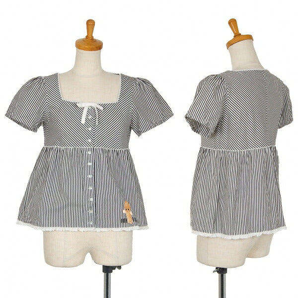 PINK HOUSE Kewpie Logo Embroidered Blouse White Size M
