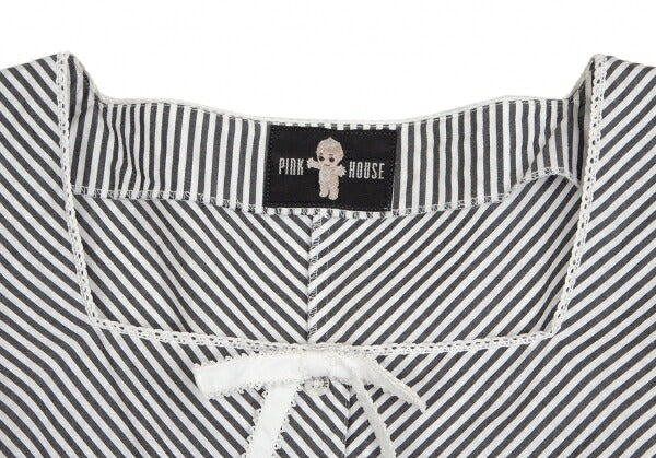 PINK HOUSE Kewpie Logo Embroidered Blouse White Size M