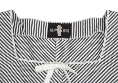 PINK HOUSE Kewpie Logo Embroidered Blouse White Size M