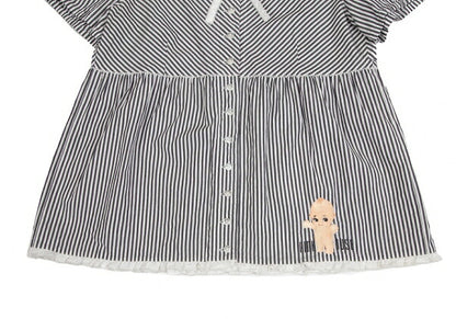 PINK HOUSE Kewpie Logo Embroidered Blouse White Size M