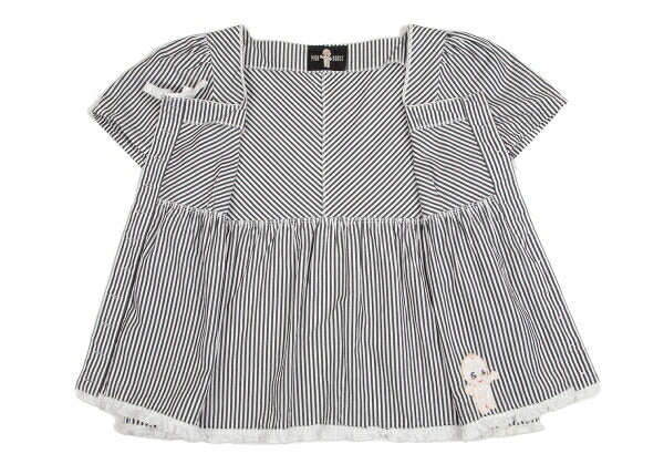 PINK HOUSE Kewpie Logo Embroidered Blouse White Size M