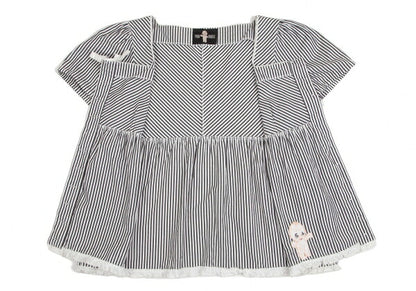 PINK HOUSE Kewpie Logo Embroidered Blouse White Size M