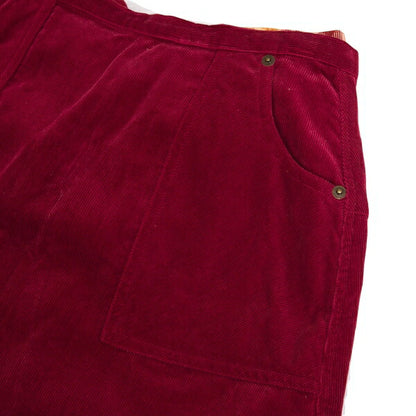 PINK HOUSE Bear Embroidered Corduroy Skirt Red Size M