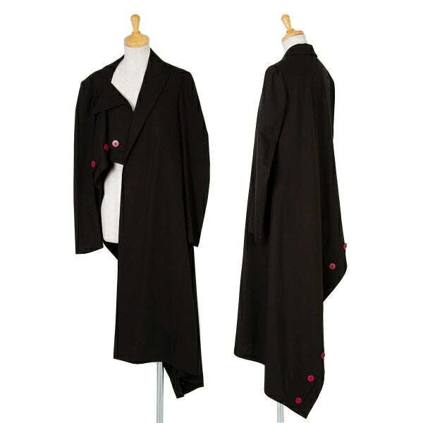 Yohji Yamamoto FEMME Multi-Button Buttonless Long Size 1