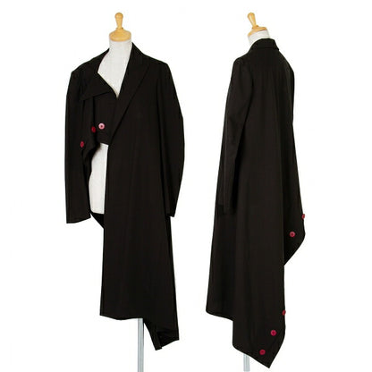 Yohji Yamamoto FEMME Multi-Button Buttonless Long Size 1