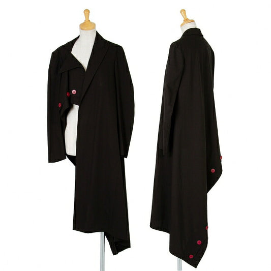 Yohji Yamamoto FEMME Multi-Button Buttonless Long Size 1