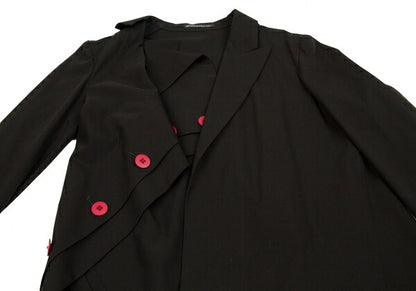 Yohji Yamamoto FEMME Multi-Button Buttonless Long Size 1