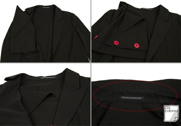 Yohji Yamamoto FEMME Multi-Button Buttonless Long Size 1