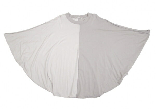 LIMI feu Cotton Rayon Panel Poncho Gray Size S