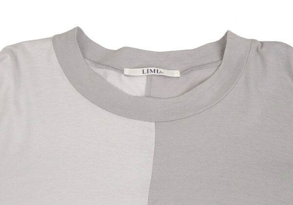 LIMI feu Cotton Rayon Panel Poncho Gray Size S