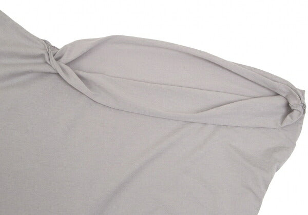 LIMI feu Cotton Rayon Panel Poncho Gray Size S