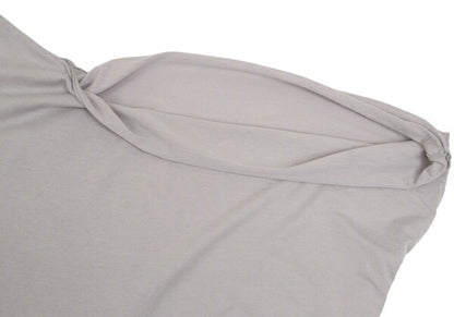 LIMI feu Cotton Rayon Panel Poncho Gray Size S